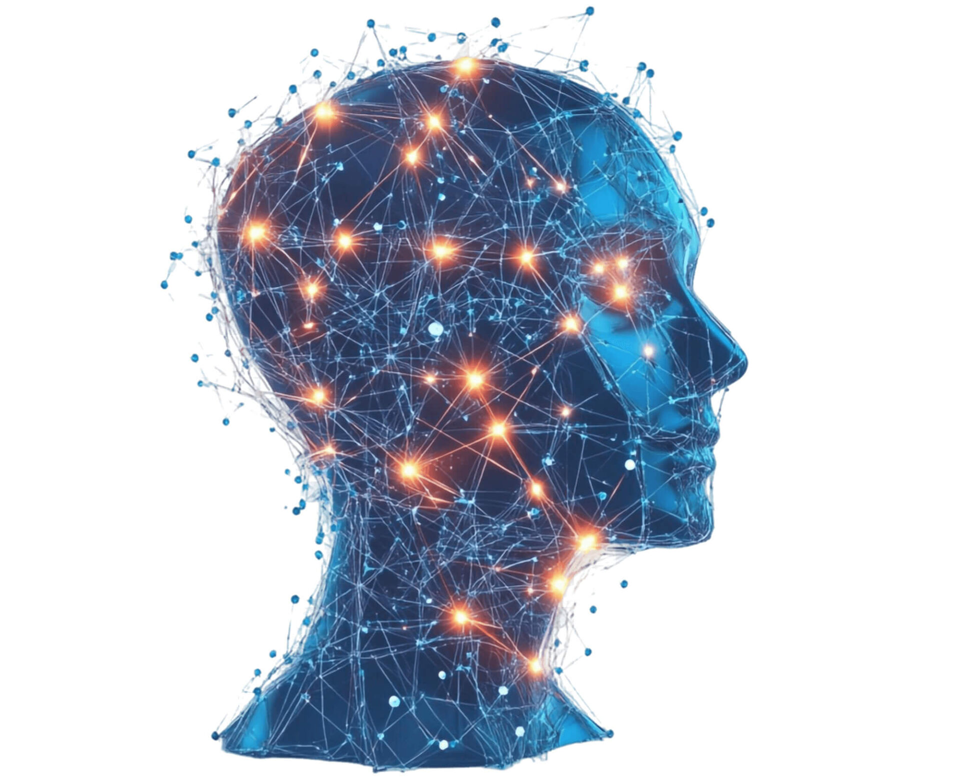 digital mind abstract representation human intelligence neural network 2221